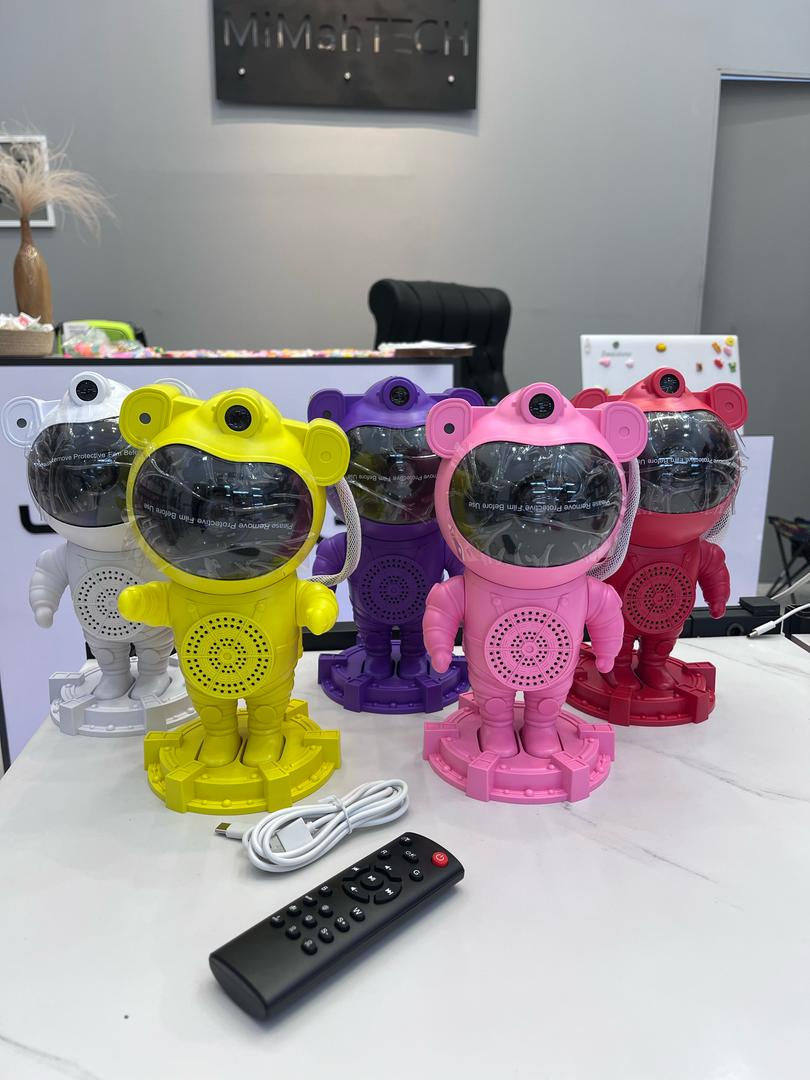 چراغ خواب کهکشانی اسپیکر دار همراه با ماه ( رنگی )